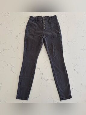 PISTOLA women’s gray high-rise skinny jeans size 25 27” inseam stretchy cotton